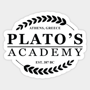 Plato's Accademy Sticker